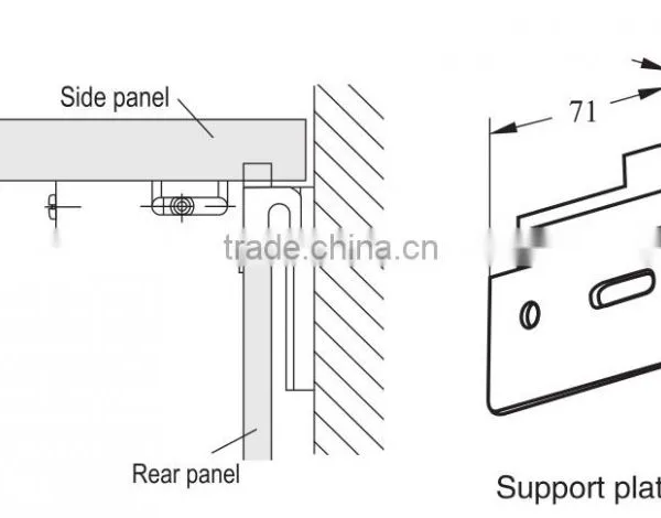 Adjustable Wall Cupboards Kitchen Cabinet Hanger Bracket photo-2