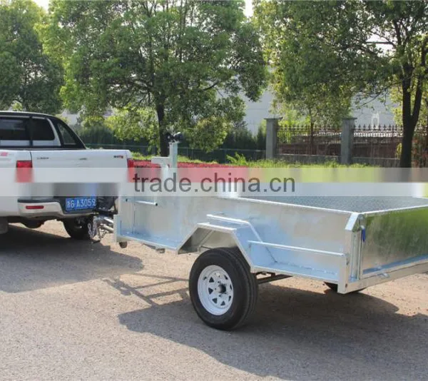 Top 1 Quality 8x5ft Hot Dipped Galvanized Heavy Duty Single Axle With Disc Brake Box Trailers photo-4