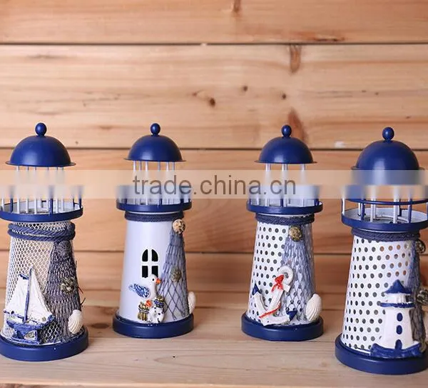 Graduated From the Mediterranean Sea Beacon, Wrought Iron Candlestick Creative Wedding Souvenirs photo-2