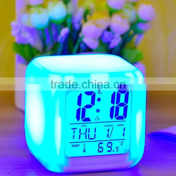 Color Changing Alarm Clock Digital Alarm Clock Promotional Gift Alarm Clock photo-2
