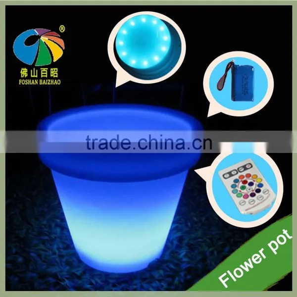 Led Flower Pots Solar Planters Ceramic Flower Pot With Hydroponic Growing Systems photo-5