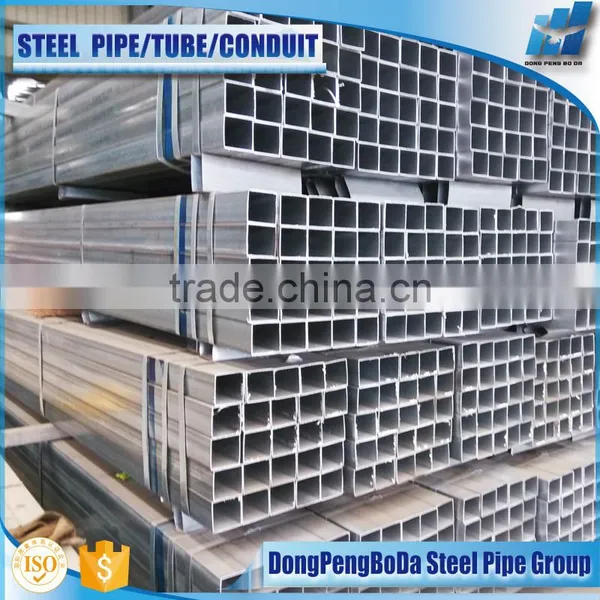 40/40/1.4mm Chinese Factory Q235 Pre Galvanized Steel Pipe photo-2