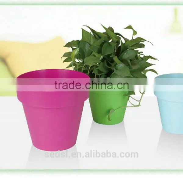 2016 Allibaba Com Boat New Virgin pp Plastic Garden Decoration Round Flower Pots photo-2