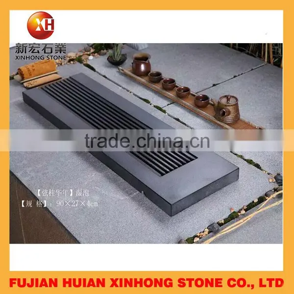 Hollow Out Drainage Black Tea Tray With Competitive Price photo-2