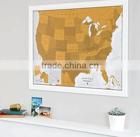 Scratch USA Scratch off Places You Travel America (US) Detailed Cartography Including US States photo-3