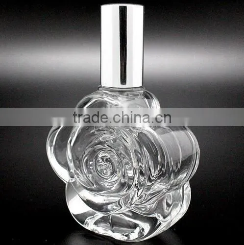 55ml Glass Perfume Bottle 55ml Flower Shape Perfume Glass Bottle photo-2