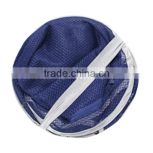 Pop up Collapsible Foldable Laundry Mesh Basket Hamper photo-3