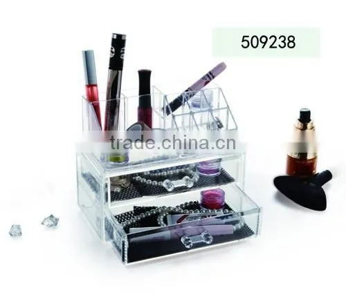Popular Factory Manufactured Plastic Cosmetic Organizer Make up Storage Display Jewelry Cosmetic photo-3
