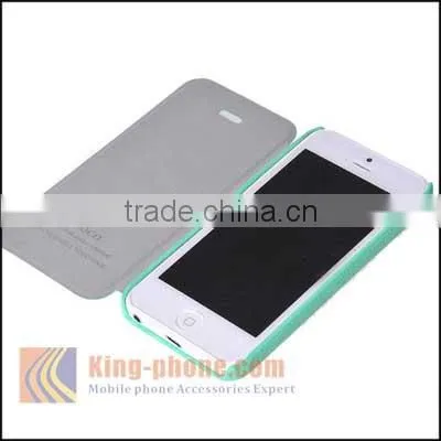 China Wholesale Mobile Phone Leather Flip Case Cover For IPhone 5 photo-6