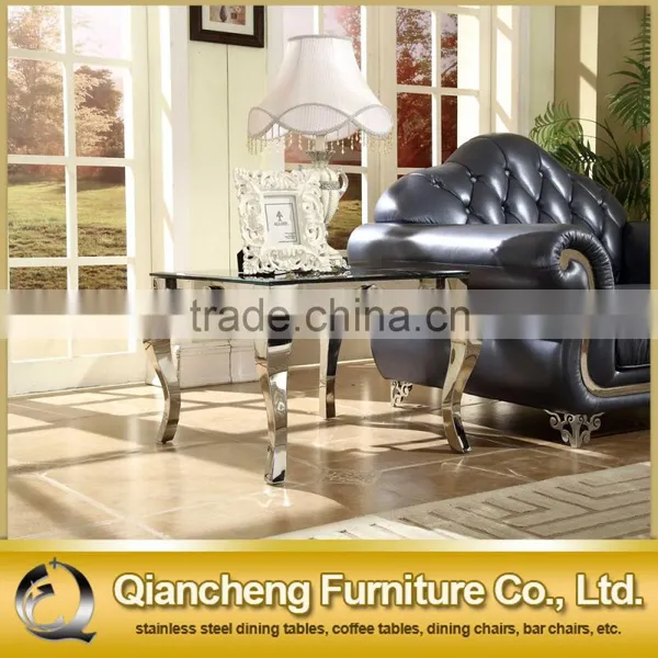 2017 Marble End Table Small With Stainless Steel Leg photo-2