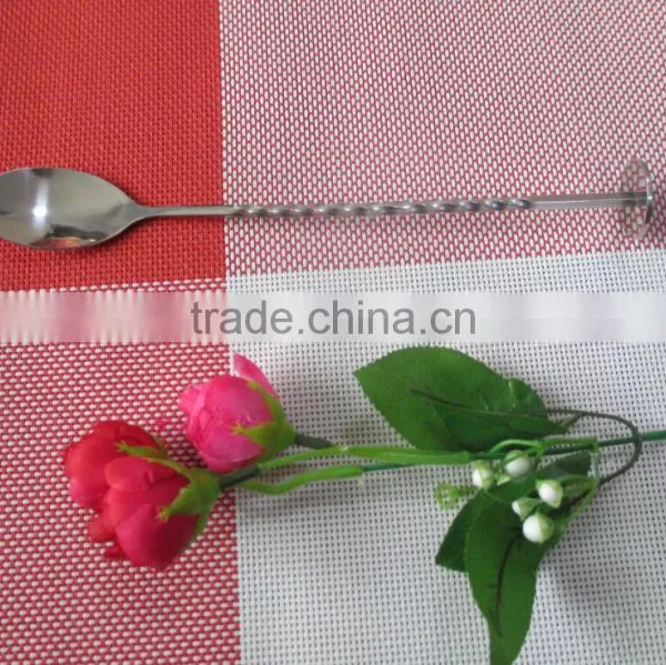 Stainless Steel Bar Spoon Cocktail Spoon Twisted Handle Spoon photo-3