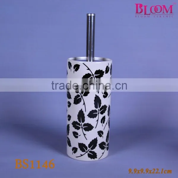 Customized Ceramic Toilet Brush Holder photo-6