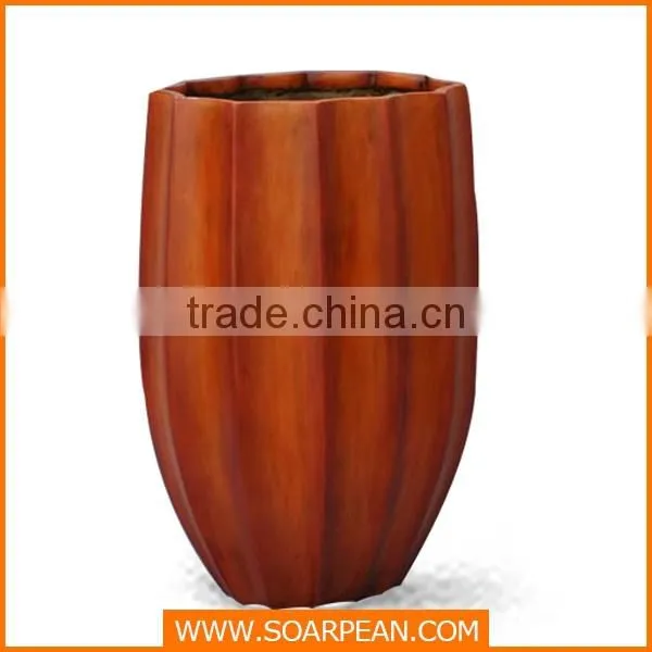 Home Decorative Fiberglass Outdoor Flower Vase photo-3