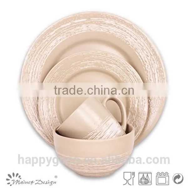 18pcs Antique Glazed Dinner Set Ceramic photo-2
