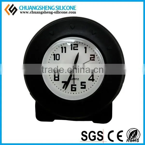 Candy Color Desktop Clock, Sun Shape Clocks, Silicone Table Clock photo-5
