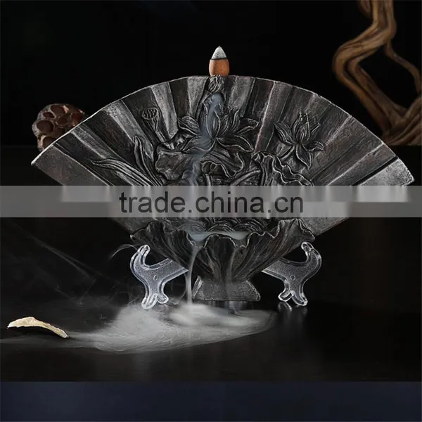 Golden Dragon Fan Incense Backflow Incense Burner Gift & Decor photo-5
