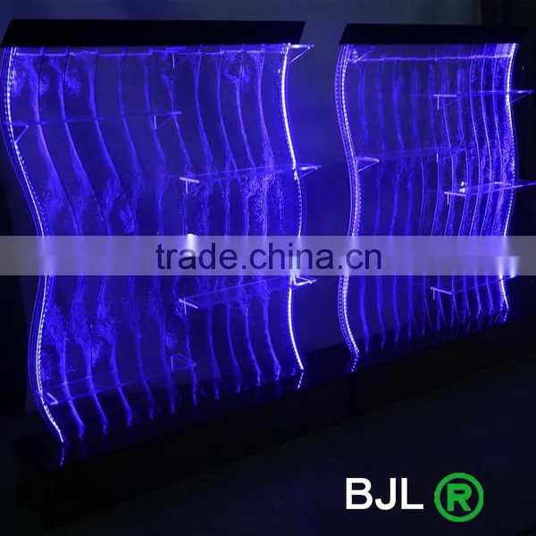 S Shape Lighting Decorative Acrylic Led Water Bubble Showroom Display Shelf photo-5