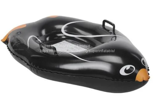 Inflatable Baby Penguin on Sled Inflatable Snow Tube photo-2