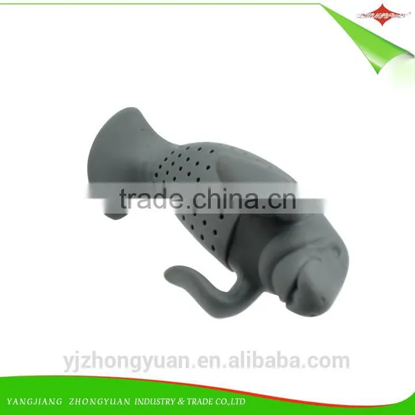 ZY-F1125 Cute Manatee Silicone Tea Leaf Strainer Infuser Diffuser photo-4