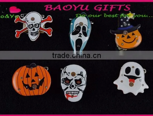 Halloween Badge LED Flicker Badge Pumpkin Ghost Badge photo-2