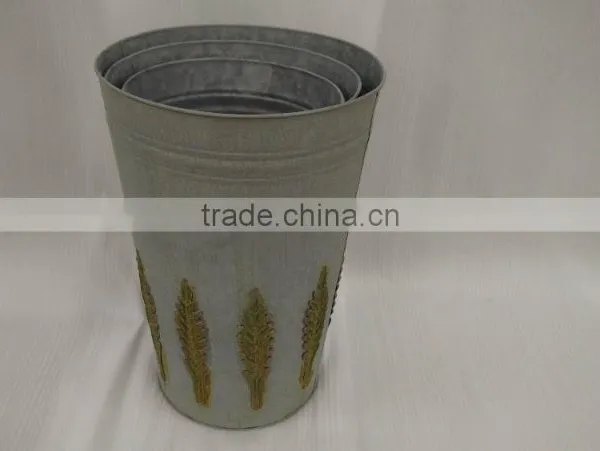 Metal Artifical Cheap Metal Flower Pot WZ15001-005 photo-4