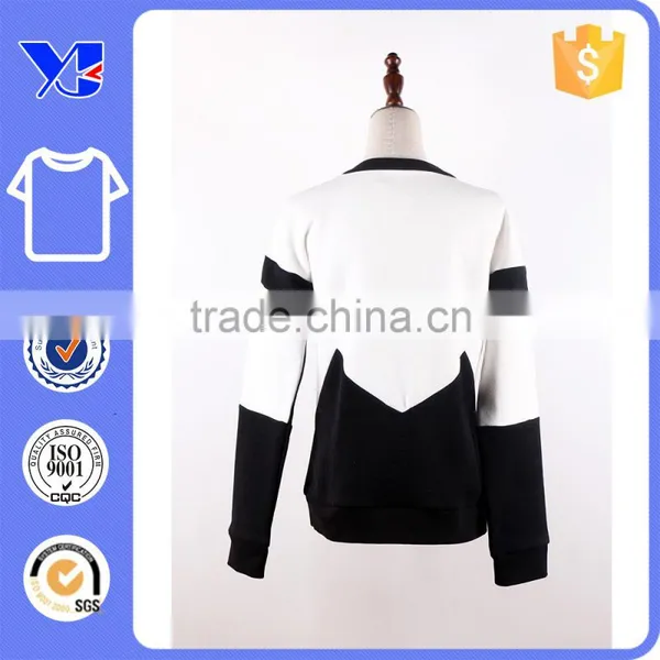 Fleece Textile Warmth Round Neckline Black-white Young Girls Fashion Sweaters photo-2