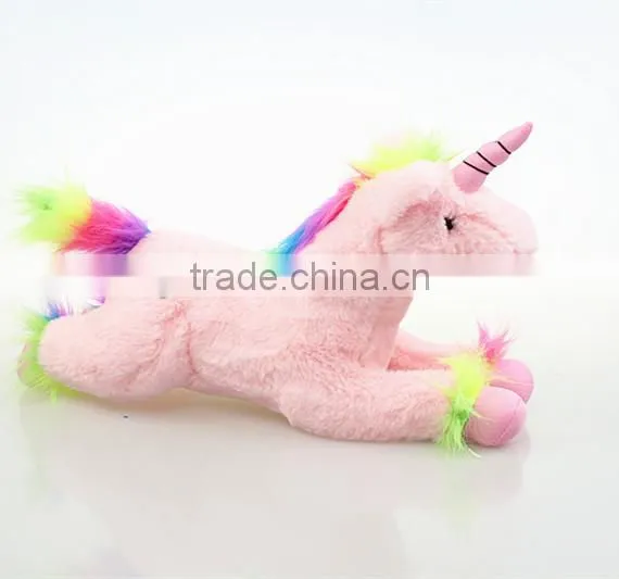 Custom New Design Hot Selling Plush Kids Wholesale Purple White Pink Unicorn Stuffed Animal photo-2