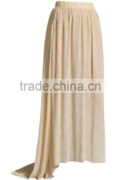 2016 Women Casual Fashion Maxi Skirt Bohemian Elegant Chiffon Long Skirt With Kurti photo-2
