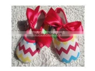 China Product and Low Price Wholesale Soft Chevron Soft Shoes for 0-15months Baby Kids for Summer and Spring photo-5