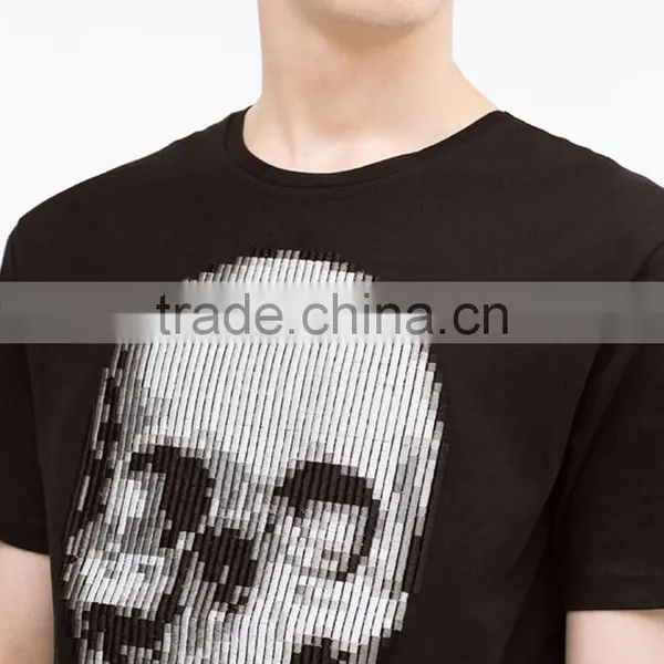 Short Sleeve Custom Skull Digital Printed T-shirt Wholesale China photo-2