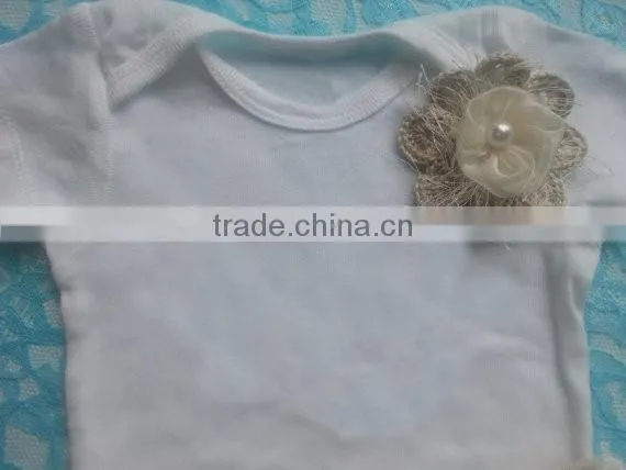 WHOLESALE SUMMER 100%COTTON SHORT SLEEVED BABY ROMPER,MESH TUTU SKIRT AND HEADBAND THREE-PIECE SET FOR BABY GIRLS photo-2