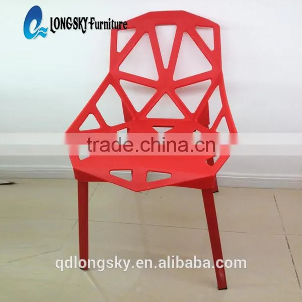 LS-4003 Wholesale Modern High Quality Indoor and Outdoor Furniture PP Dining Chair Plastic Garden Chair photo-4
