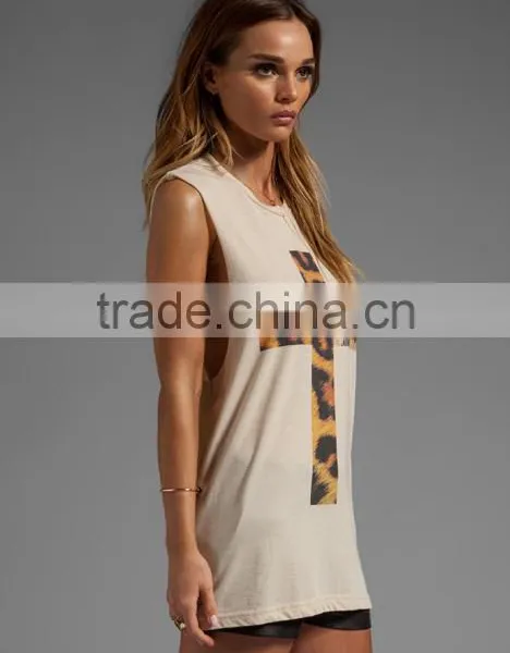 Leopard Print Tank Top no Bra photo-2