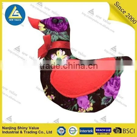 Decorative Black&white Duck Shape Pin Cushions With Yellow Wings for Sewing Work photo-2