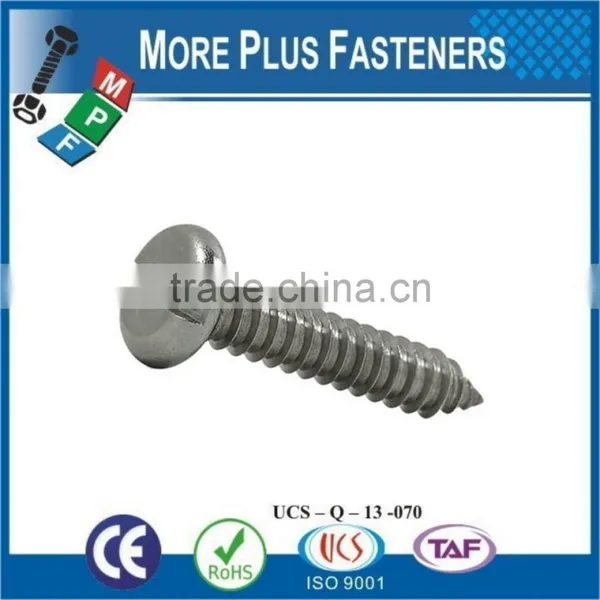 Made In Taiwan DIN 7971 C ISO 1481 450 HV Standard Slotted Pan Head Tapping Screw With Cone End Type C photo-2