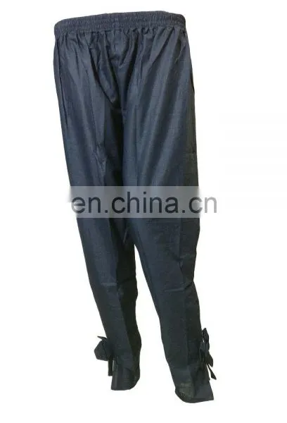 Casual Wear Black Color Stitched Cotton Bottom Pant 2017 photo-3