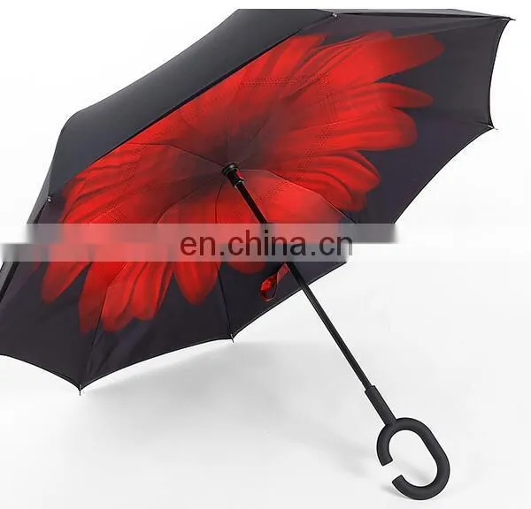 Auto Open Transparent Straight Umbrella LOGO Printing Cheap Clear Umbrella Pass BSCI photo-3