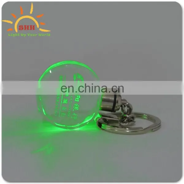 New Custom Logo Safety Reflective Plastic Led 3d Keychain,Flashing Led Keychain,Reflector Keychain photo-2