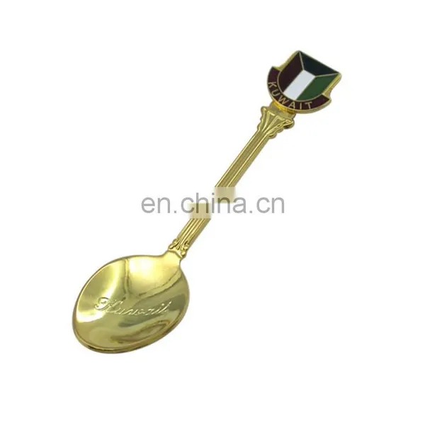 Wholesale High Grade Individual Package Mirror Effect Type And Collection & Decoration Use Promotion Cheap Gold Coffee Spoon