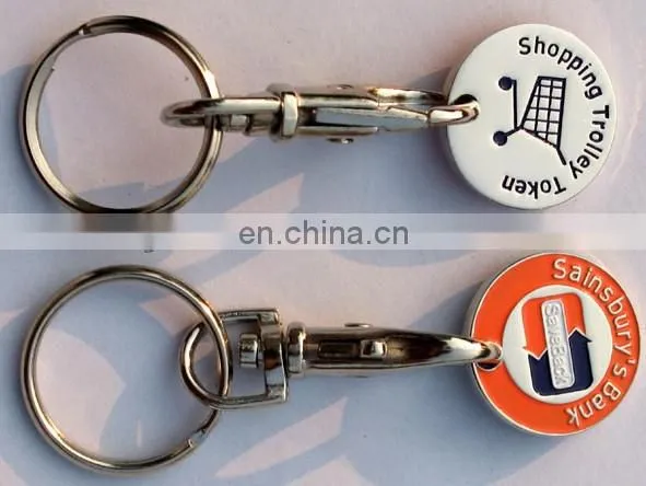 Zinc Alloy Trolley Coin Keychain photo-5
