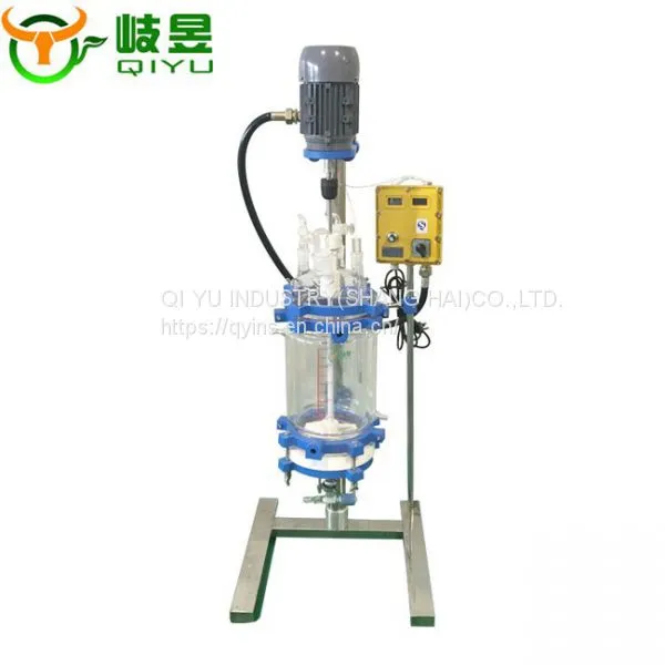 2L Polypeptides Solid State Glass Reaction Kettle