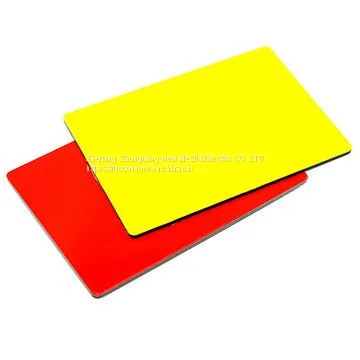 Alucoone Grossy Yellow Decorative Fireproof Aluminum Composite Panel photo-5