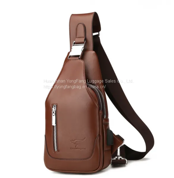 Men's Casual One-shoulder Bag Korean Version of Men's Bag Chest Stiletto Bag photo-2