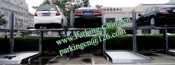 China Car Lifts, Parking Lift, Car Elevator, 2 Columns 2 Floors Stacker Car Lift Family Double Parking photo-5