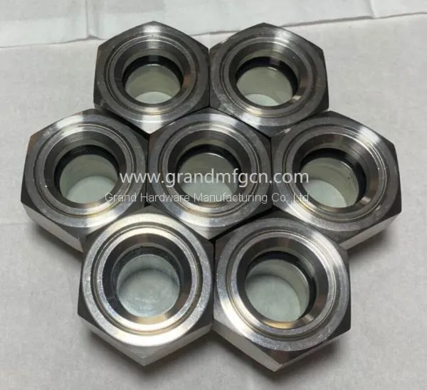 SS304 Oil Level Sight Glass Oil Gauge for Gearbox Oil Container Gasoline Oil Tank 1500PSI photo-2