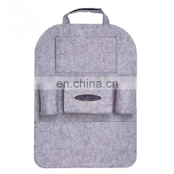 Felt Car Seat Back Organizer/ Back Seat Multipocket Felt Back Seat OrganizerBag photo-7