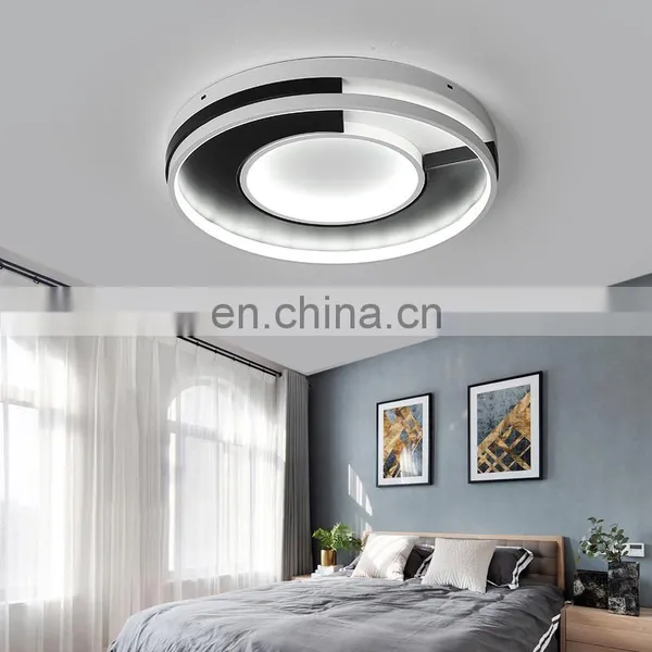 Black and White Simple LED Ceiling Lighting photo-3
