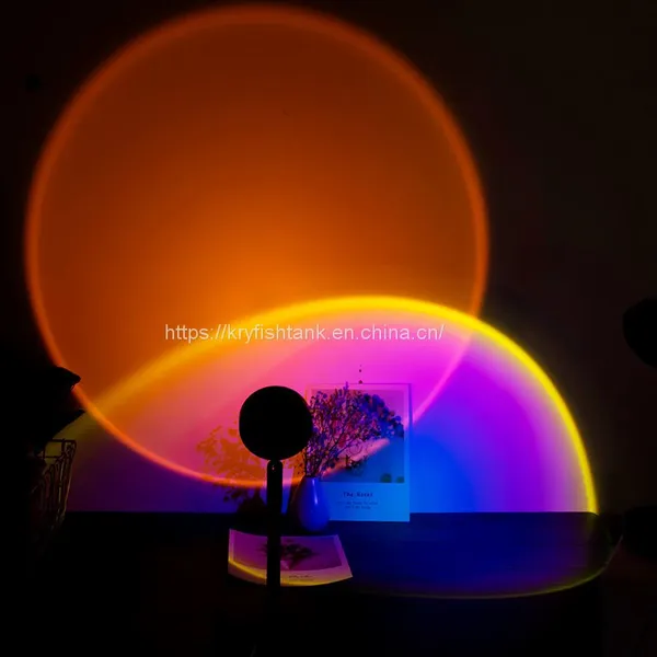 Newest Design Sunset Atmosphere Lamp Modern Led Floor Lamp Italian Rainbow Sunset Project Night Light