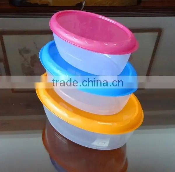 3 Pcs Oval Food Storage Container photo-2