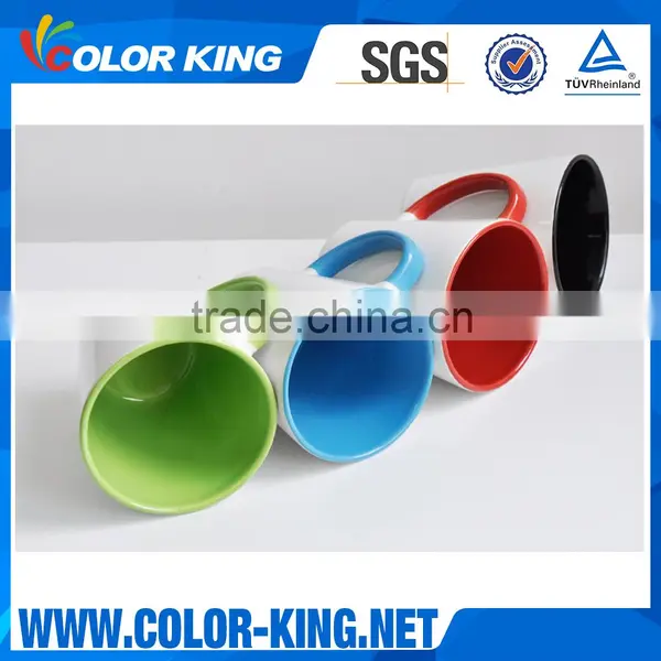 Manufacturer Wholesale 11oz Top Grade Inner Colourful Ceramic Sublimation Mug photo-2